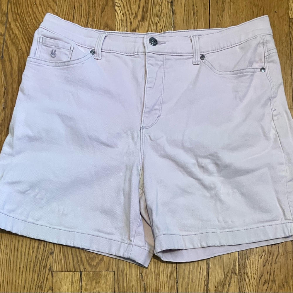 OJG Women's Shorts Lavender Light Purple Size 12 Used Good Cotton Stretch